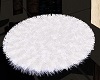 white fur rug