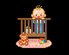 Tiny Baby Boy In Crib
