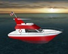 Tiki Island Boat Red