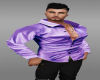 Lilac silk cool shirt