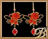 Raven Rose Red /earrings