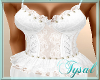 ~T~Long White Lace Top
