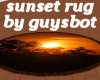 sunset round rug guysbot