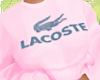 Pink Lacoste Crewneck