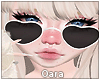 Oara Heart Glasses-black