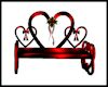 Ruby Hearts Bench
