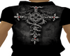 Black Open shirt Cross