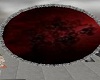 red black silver rug