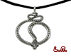 Necklace silver snake