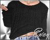 .:E Wool Sweater Black