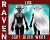 Lina SILKY SILVER WHITE!