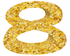 sparkly gold 8