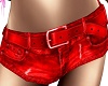Hot Denim Red Shorts