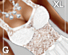 Fresh White Lace XL