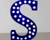 Anim Blue Letter S Sign