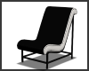 Black/White Curved Chair