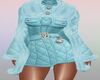 Blue jacket with dress