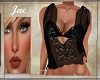 ~J ~BLK LACE SHEER TOP