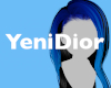 blue egirl hair