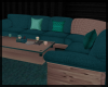 Country Teal Couch Set