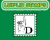 Sign Language D Stamp