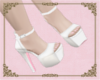 A: White n rose heel