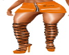 Orange mini skirt,Boots
