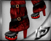 ~DD~ Red Fur Carla boot