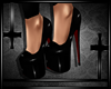 PVC Class Black Heels 