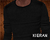 -K- black knit sweater