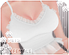 [Pets] Frill Top | White