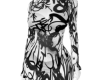 black a nd white dress