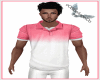 Pink White Polo Shirt