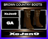 BROWN COUNTRY BOOTS