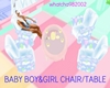 (Wh)BABY BOY&GIRL CHAIR/