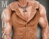 MZ! Brown leather vest