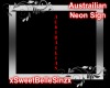 Austrailian Neon Sign