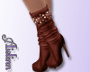 Red Jewel Slouchy Boots