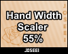 Hand Width Scaler 55%