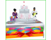 Birthday cake table