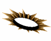 Gold Spiked Black Halo