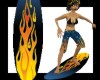 Flamin Surfboard