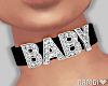 *N Baby Choker Black