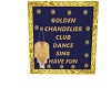 Golden Chandelier sign