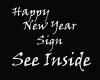 T76~Happy New Year Sign