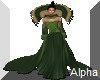 AO~Green lace Gown