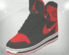 Black and Red Jordans