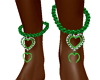 emeralds  anklets