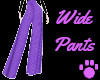Wide Pants Purple