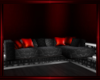 Red & Black Sofa